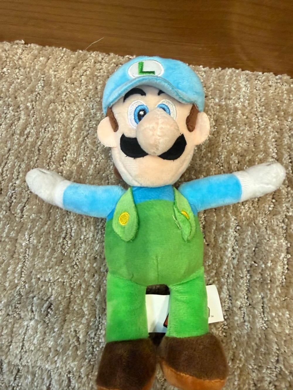 Blue & Green Plush Luigi-Inspired Character Toy - Kids Plush Doll